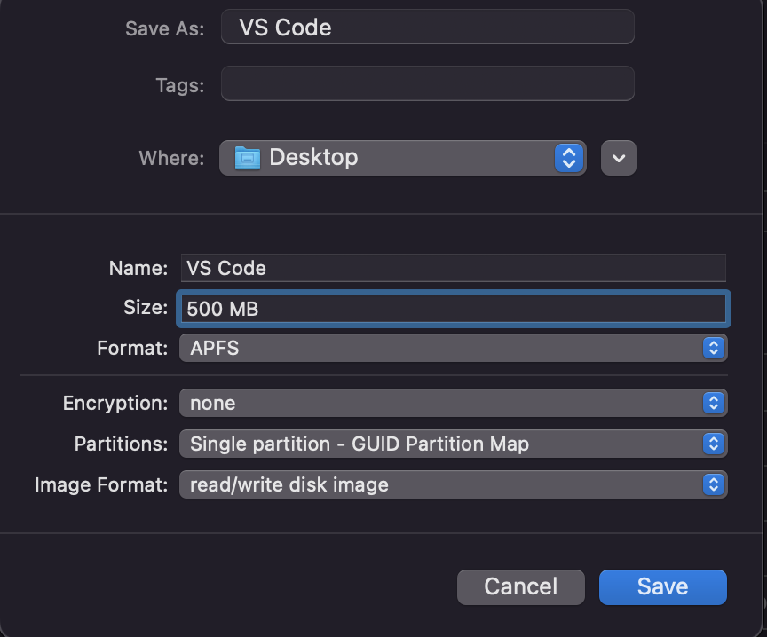 DMG metadata