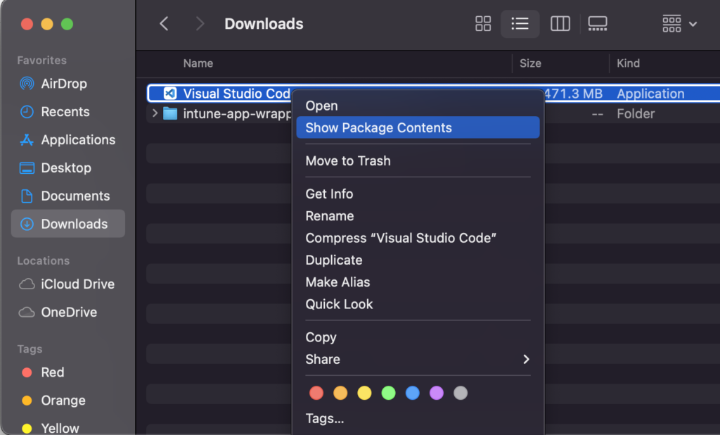 DMG metadata details