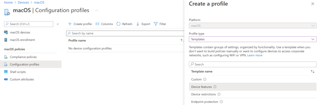 Create a Configuration Profile for SSO for macos