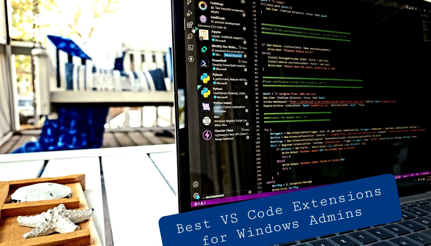 Best VS Code extensions for Windows Admins