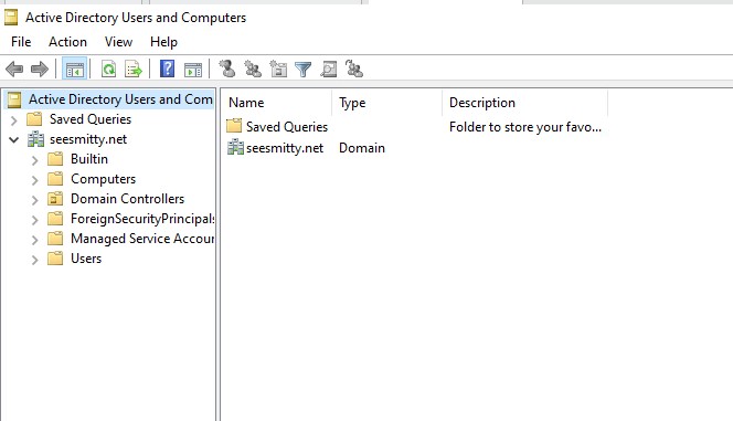 Active Directory Users and Computers