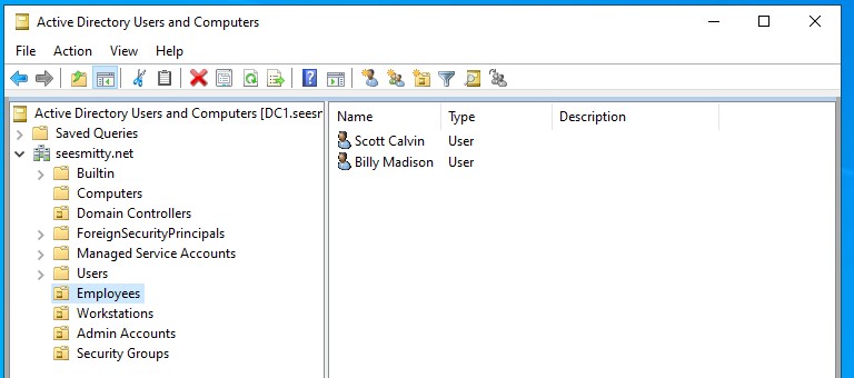 Starter user accounts created!