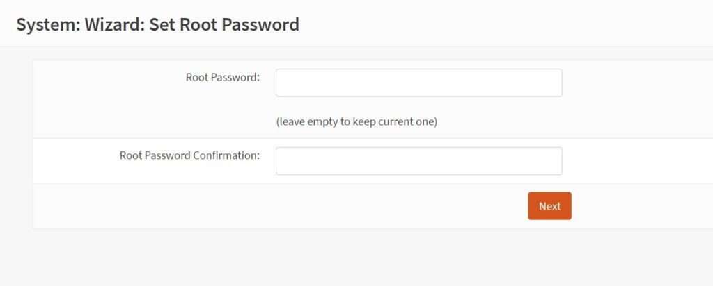configure the root password with a strong password