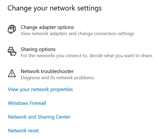 change adapter properties to set IP address static