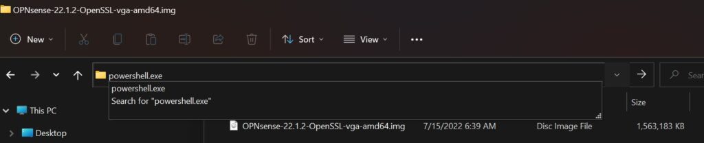 Shortcut to open PowerShell in a specific directory