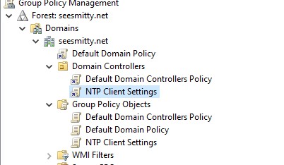 Finished NTP Client GPO configured and applied