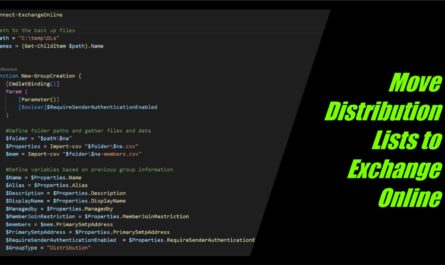 move distribution lists