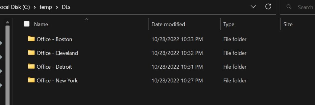 a preview before our move Distribution list script before it runs