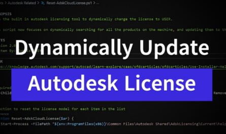 dynamically update autodesk license