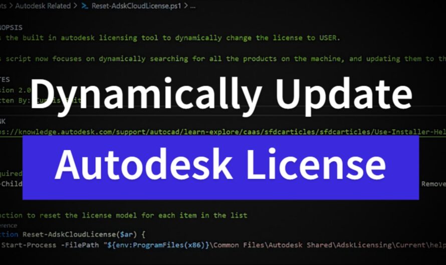 How to Dynamically Change Autodesk License Type with PowerShell