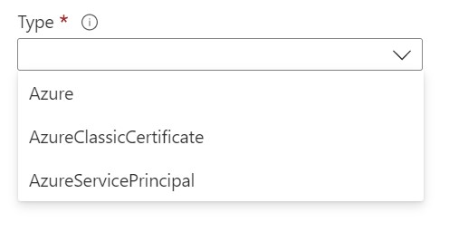 azure automation account connections tab