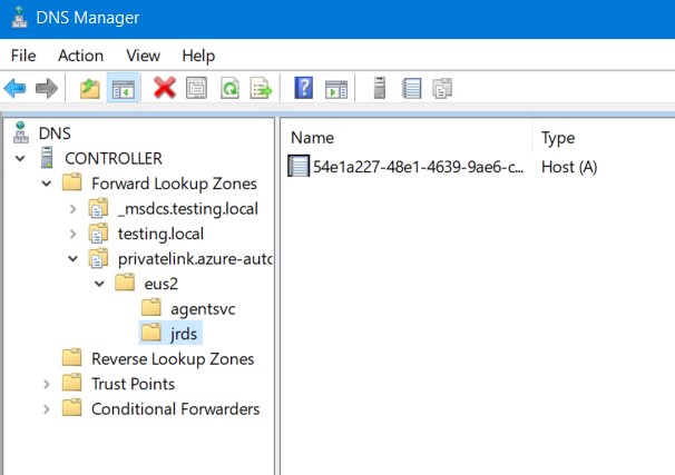 Correct records for privatelink configuration