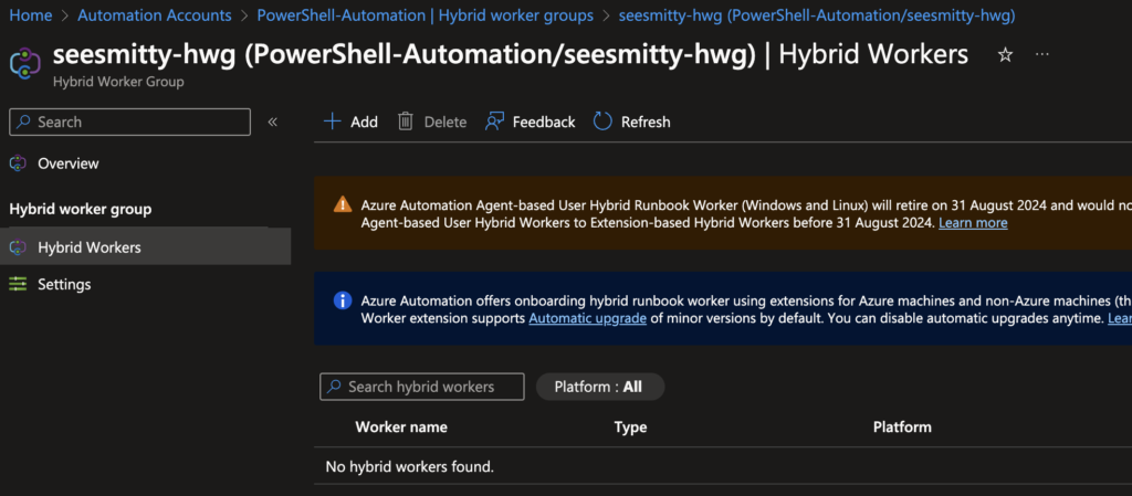 hybrid worker group